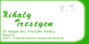 mihaly trestyen business card